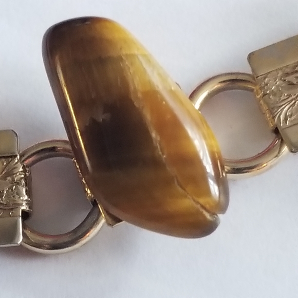 Vintage bracelet Rock Collection bracelet silver tone gem - Picture 9 of 15